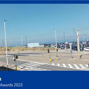 Frontaal Zeezicht In De Strandjutter Ostende